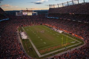 Broncos NFL sports betting stadium